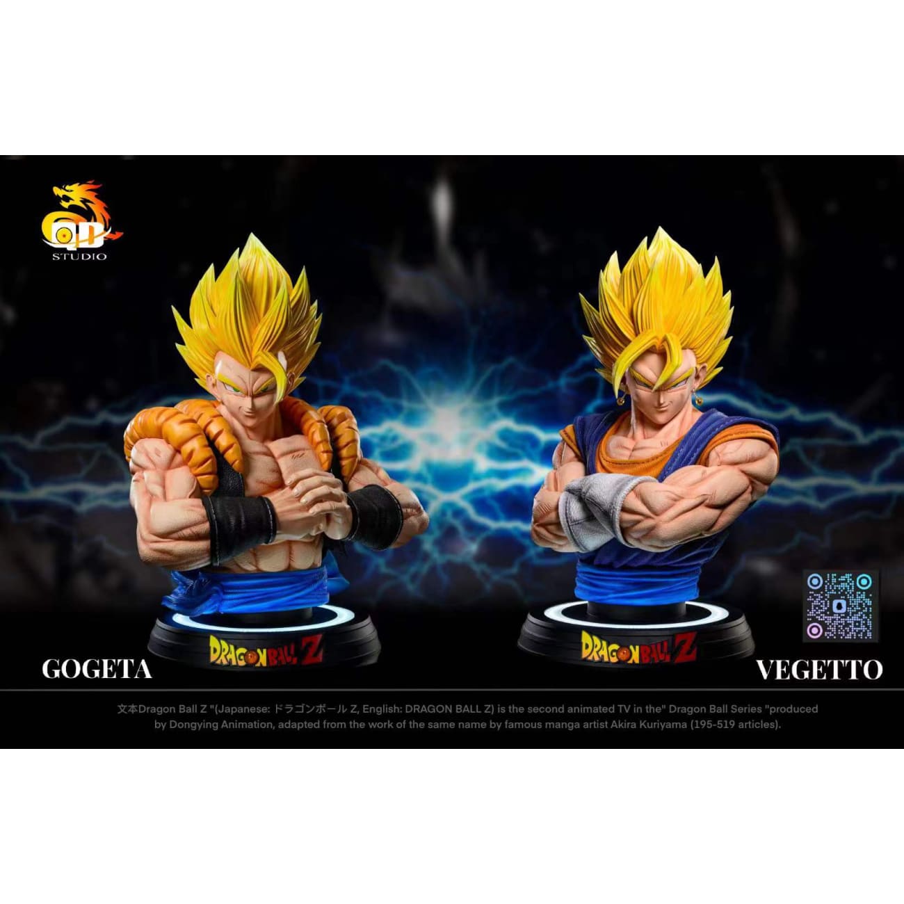 Qi Dian Studio - Gogeta Bust / Vegetto Bust 