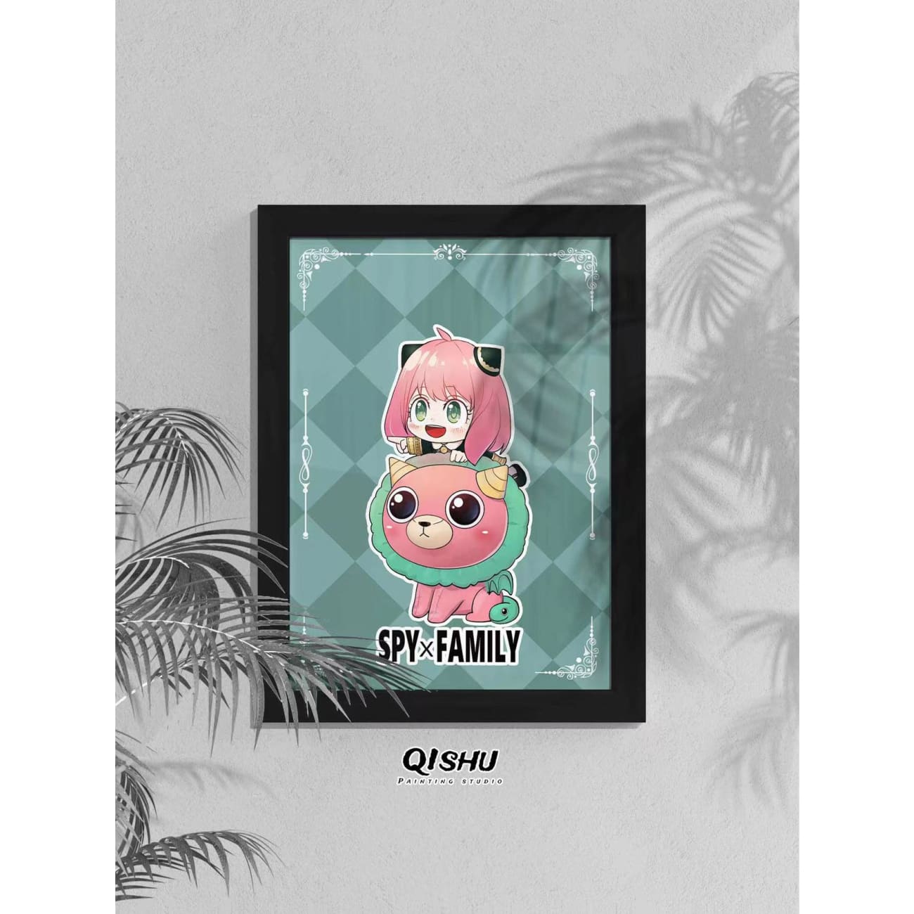 QISHU Painting Studio - Anya Forger & Chimera Poster Frame [7 Inch / A4 Size]