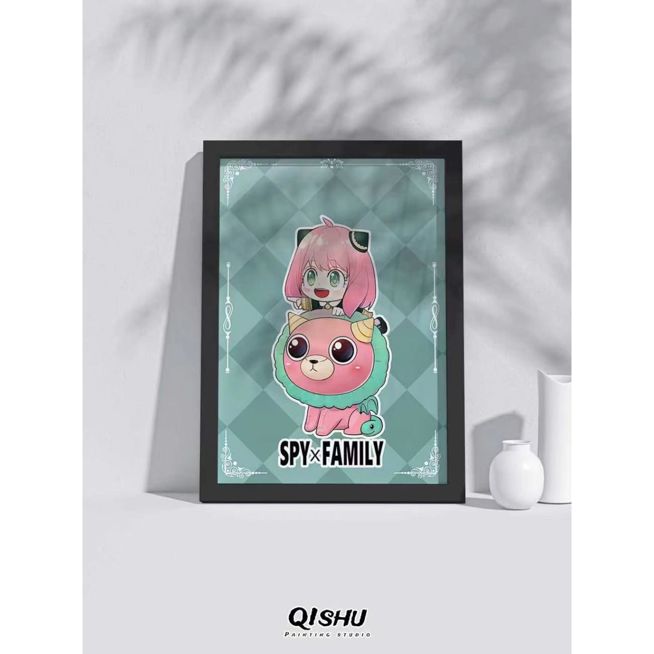 QISHU Painting Studio - Anya Forger & Chimera Poster Frame [7 Inch / A4 Size]
