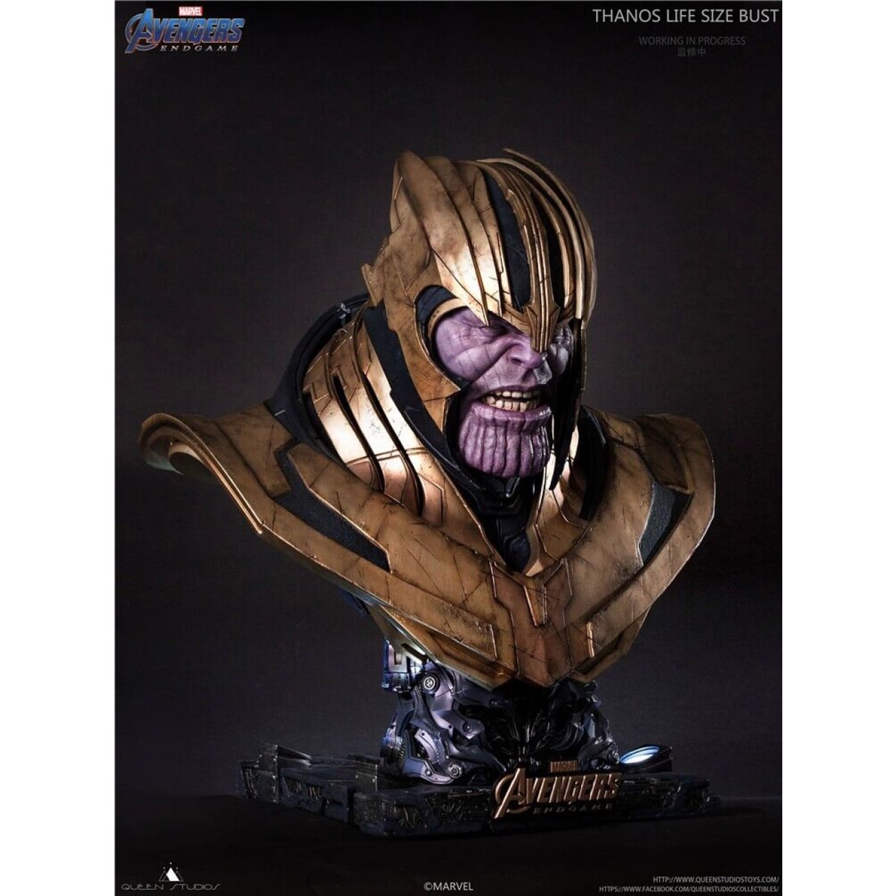 Queen Studios - The Avengers Thanos 1/1 Scale Bust