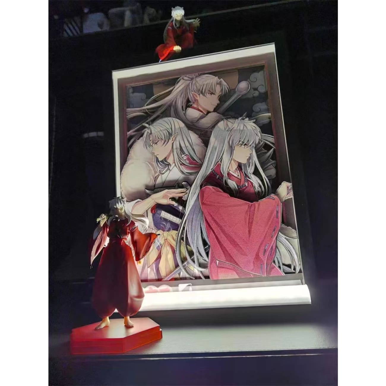 Raven Studio - Inuyasha; sesshomaru; and their father poster Frame