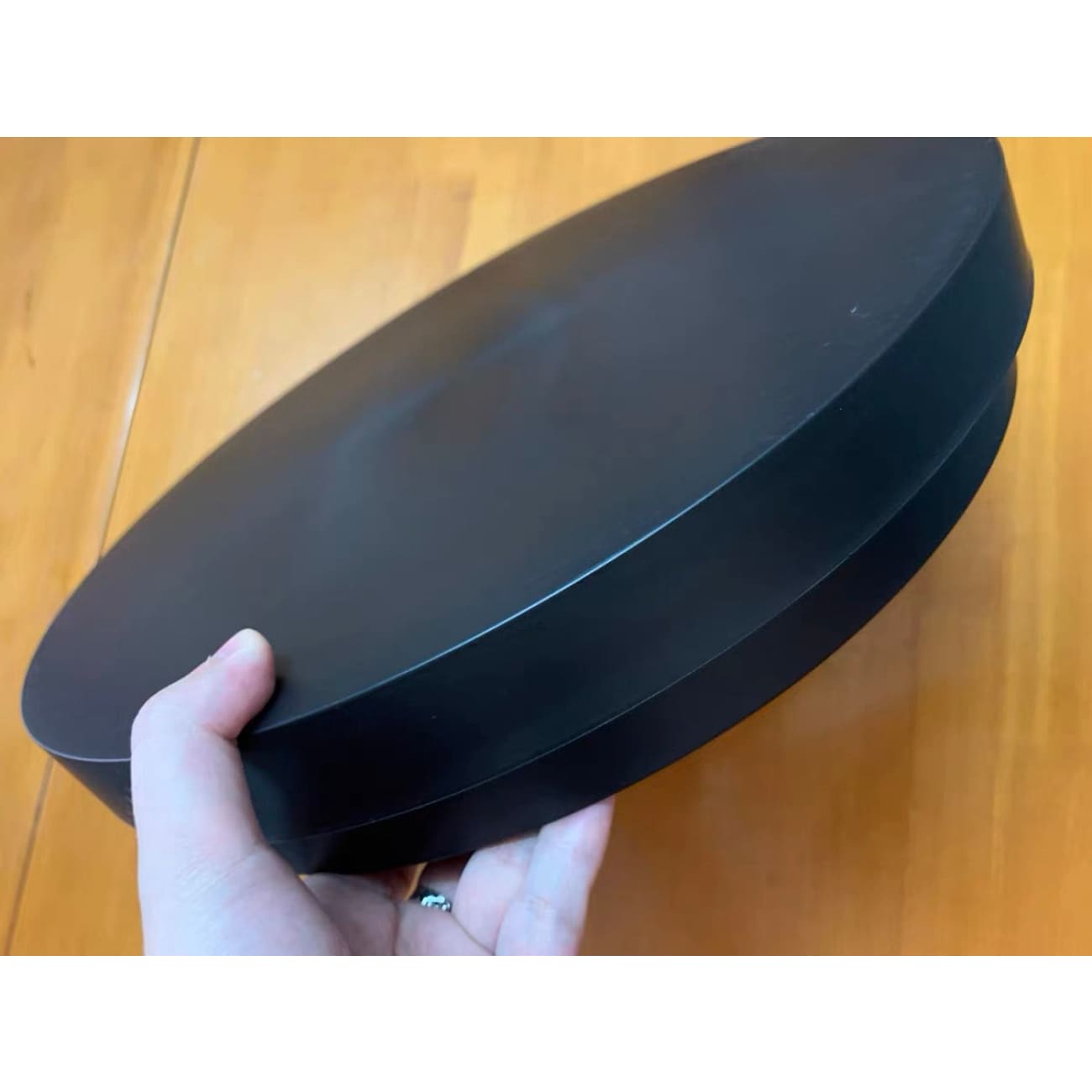 Rechargeable Matt Black Lazy Susan 350° Clockwise