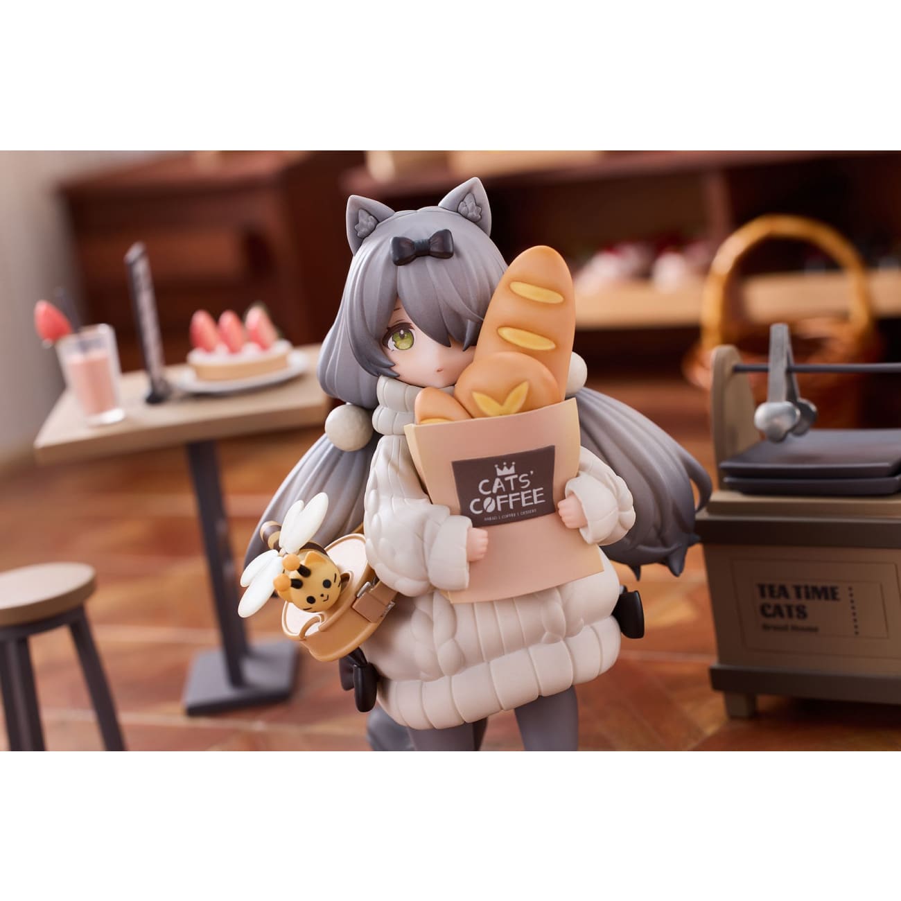 Ribose Studio - Meowtown Bread Shop Clerk Dragon Li / Customer British Shorthair