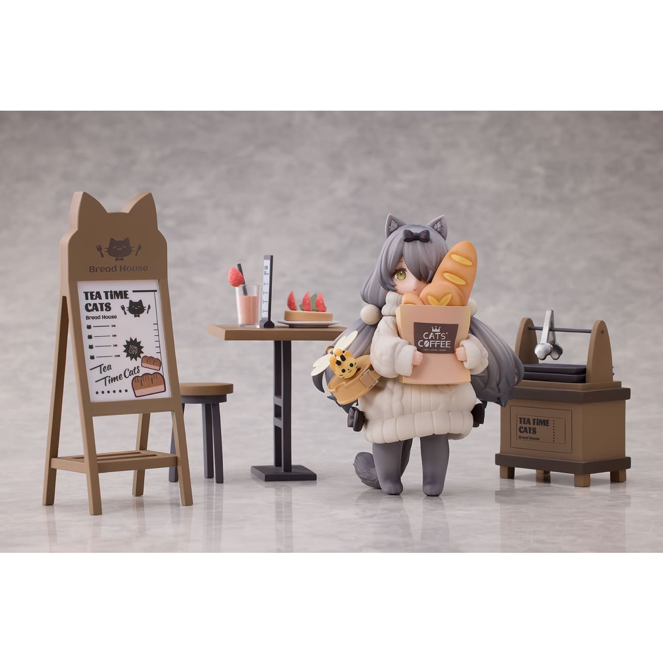 Ribose Studio - Meowtown Bread Shop Clerk Dragon Li / Customer British Shorthair