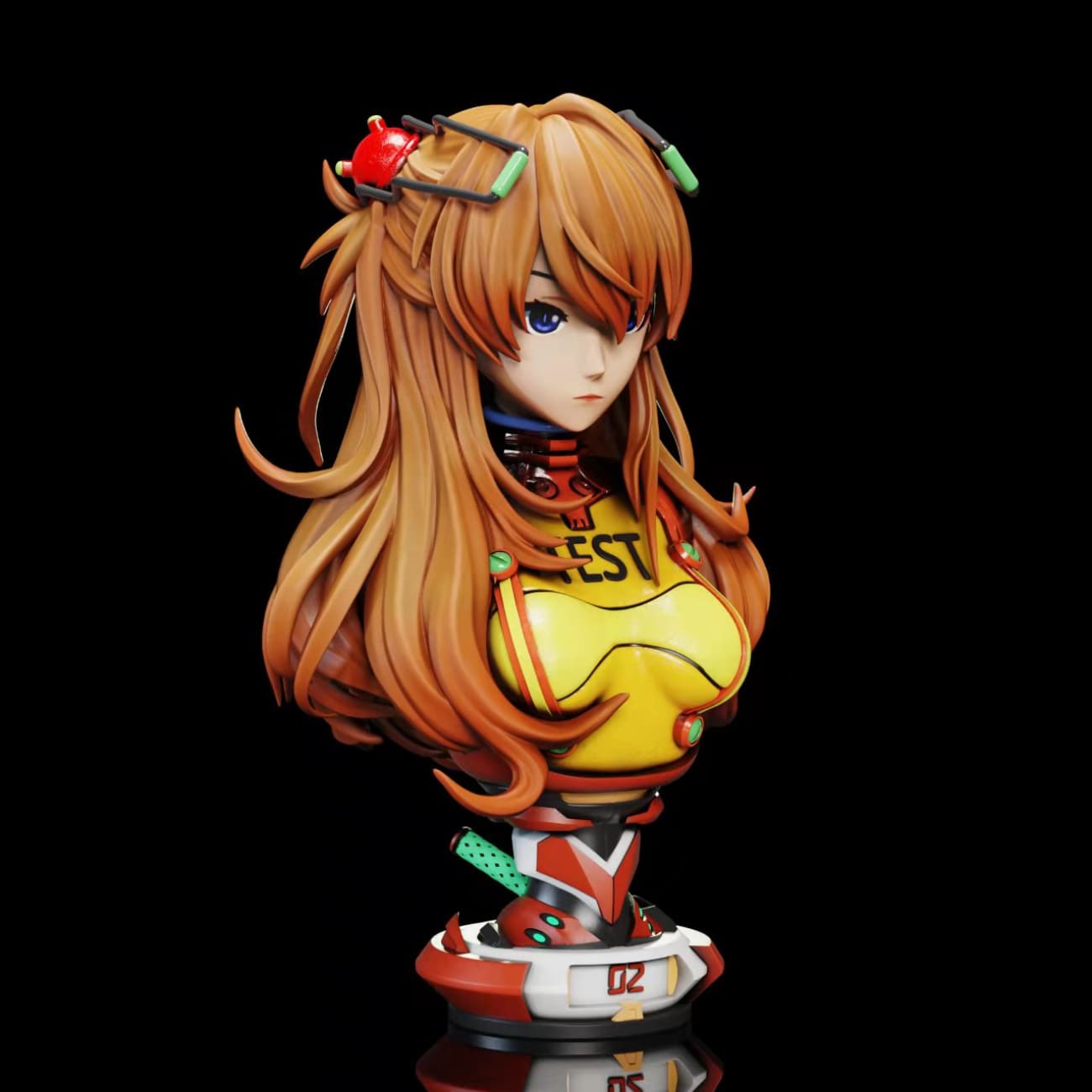 Sakura Studio  -  Asuka Bust [Red / Yellow]