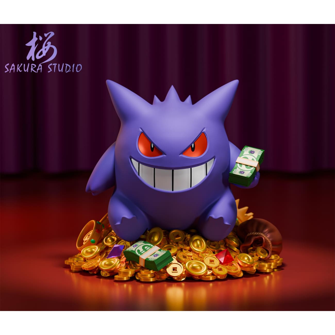 Sakura Studio - Gold Coin Gengar