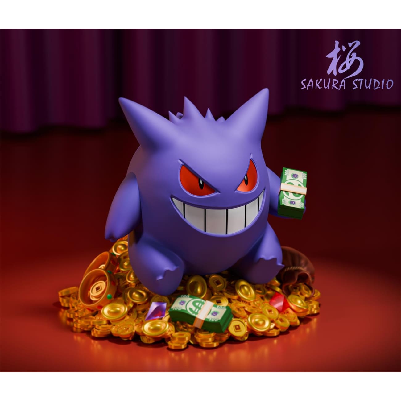Sakura Studio - Gold Coin Gengar