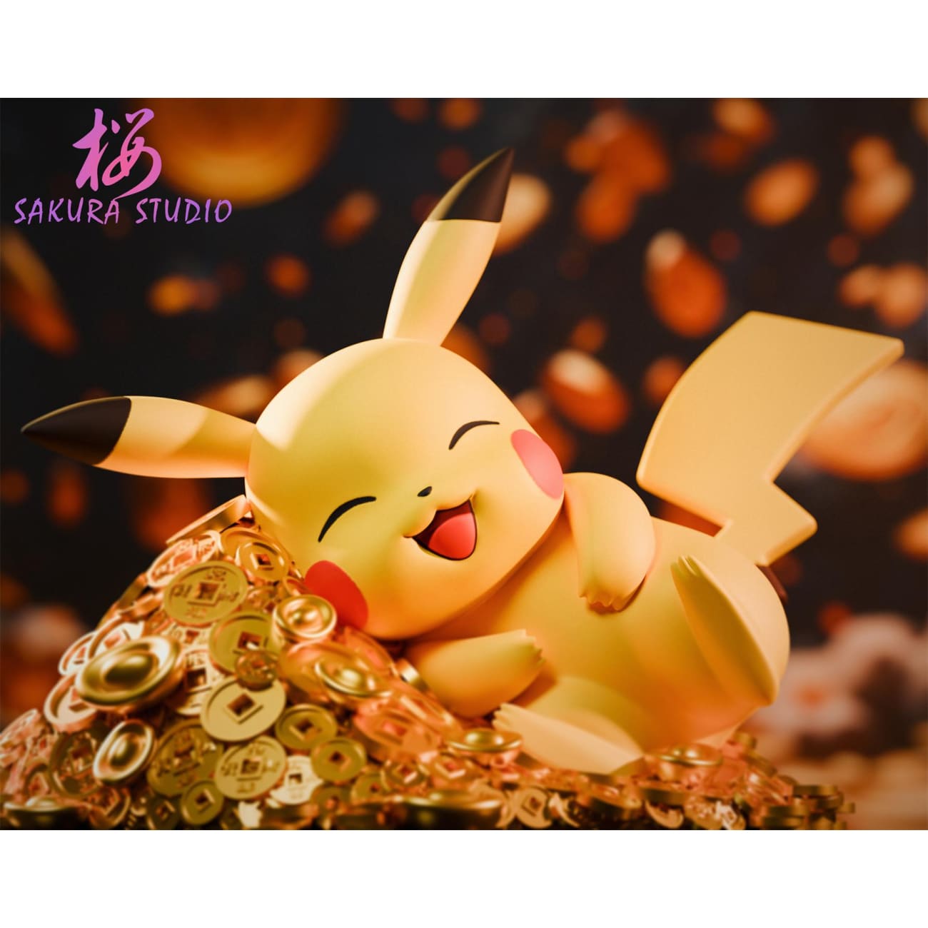 SAKURA Studio - New Year Sleeping Get Rich Lazy Pikachu 2.0
