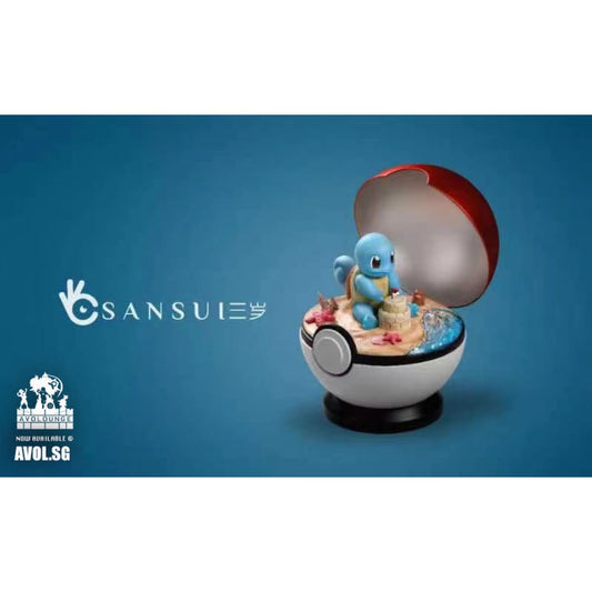 Sansui Studio - Squirtle in the Pokeball