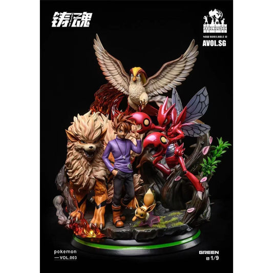 Sculpting Soul Studio  - Gary Oak and his Pokemon 