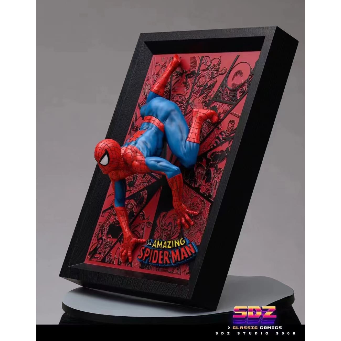 SDZ - Pop out Spider-man on wall frame