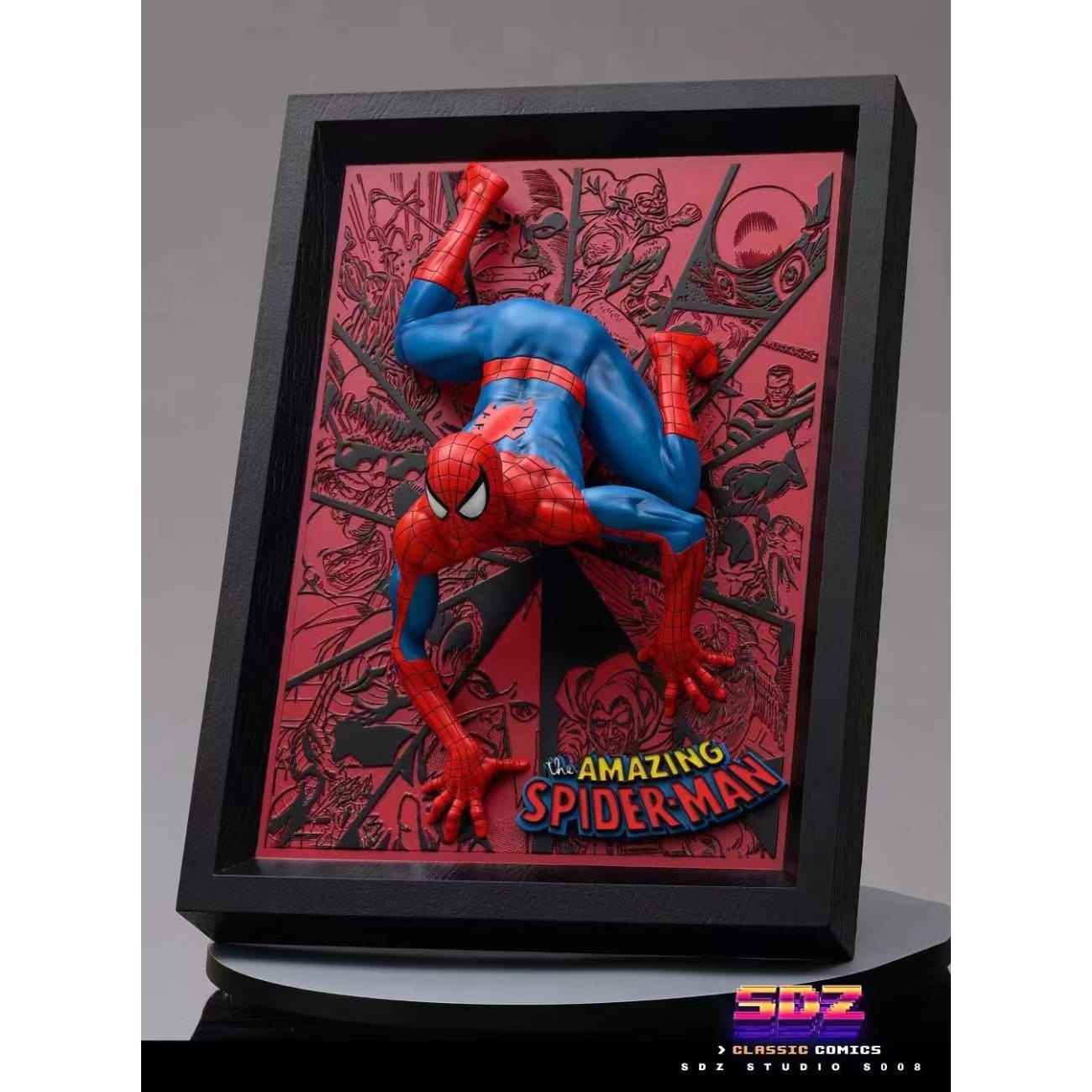 SDZ - Pop out Spider-man on wall frame