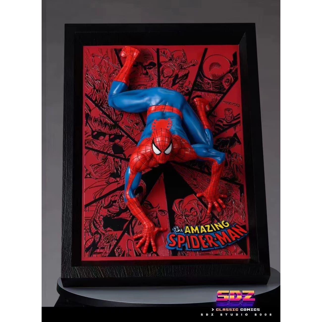 SDZ - Pop out Spider-man on wall frame