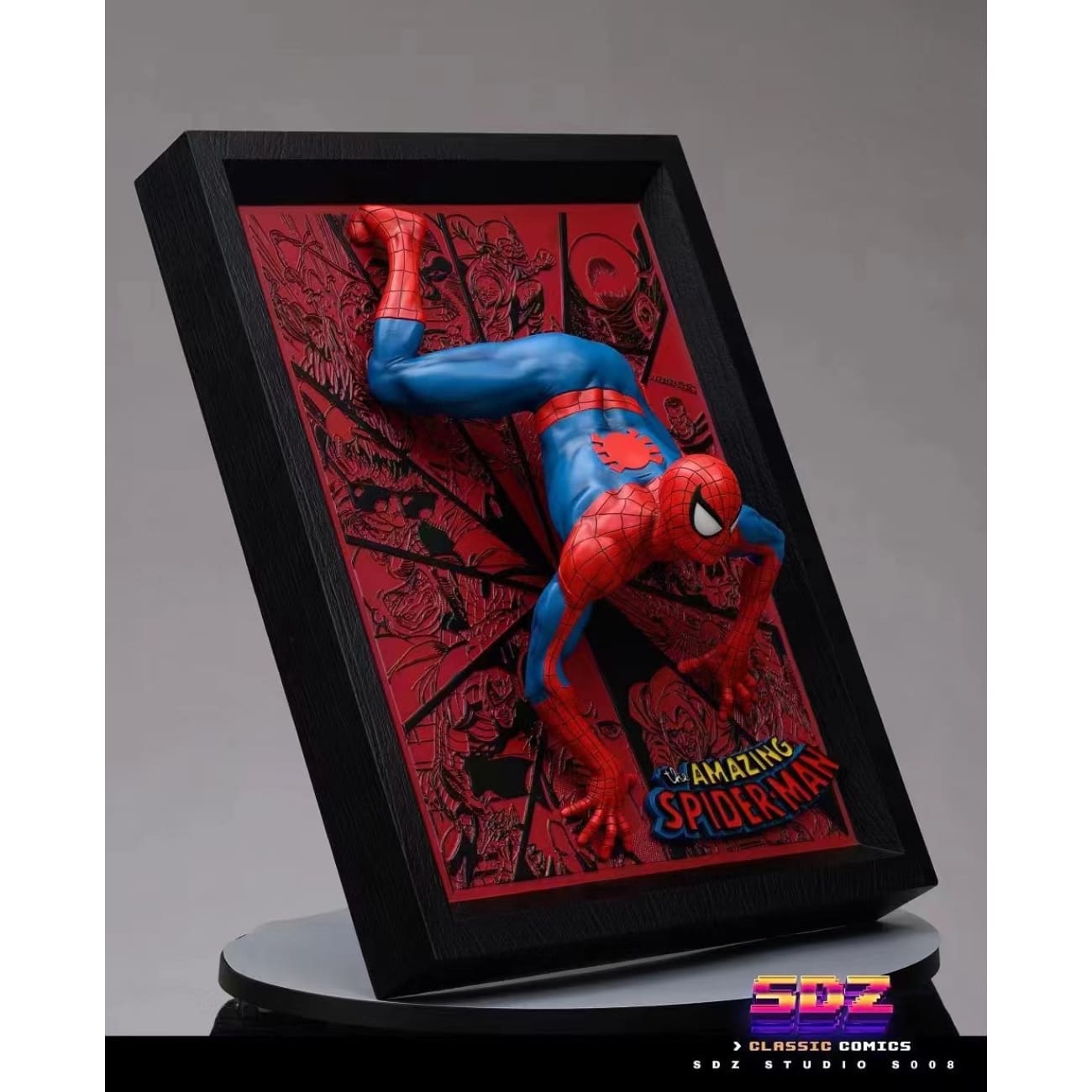 SDZ - Pop out Spider-man on wall frame