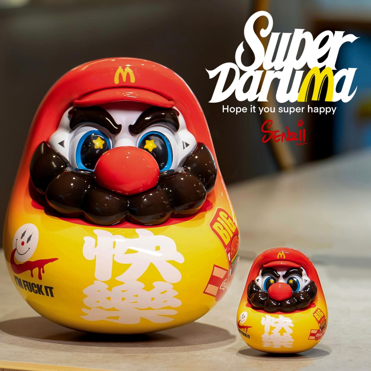 SENZII × Super Daruma - Super Daruma ''Happy" [2 Variants]