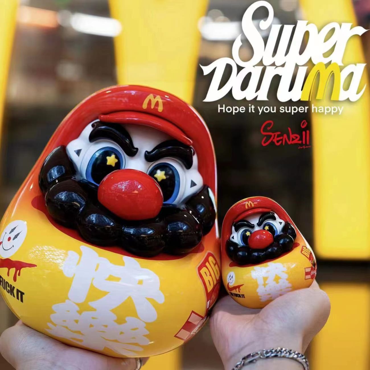 SENZII × Super Daruma - Super Daruma ''Happy" [2 Variants]