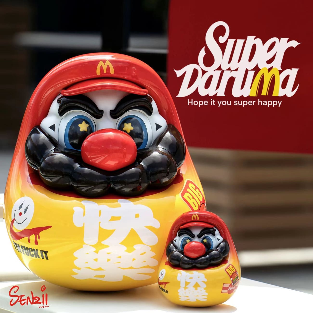 SENZII × Super Daruma - Super Daruma ''Happy" [2 Variants]