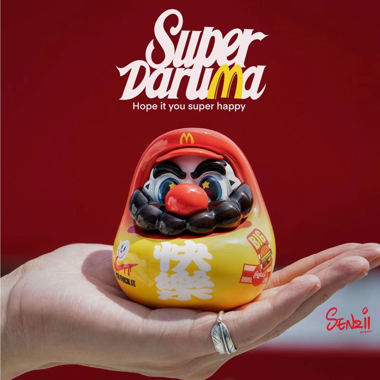 SENZII × Super Daruma - Super Daruma ''Happy" [2 Variants]