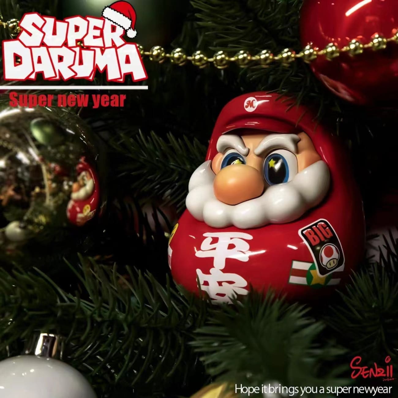 SENZII × Super Daruma - Super Daruma '' Super Christmas " [2 Variants]