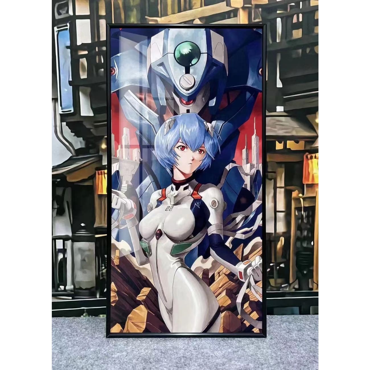 Shinji Ikari / Rei Ayanami / Asuka Langley Soryu Poster Frame