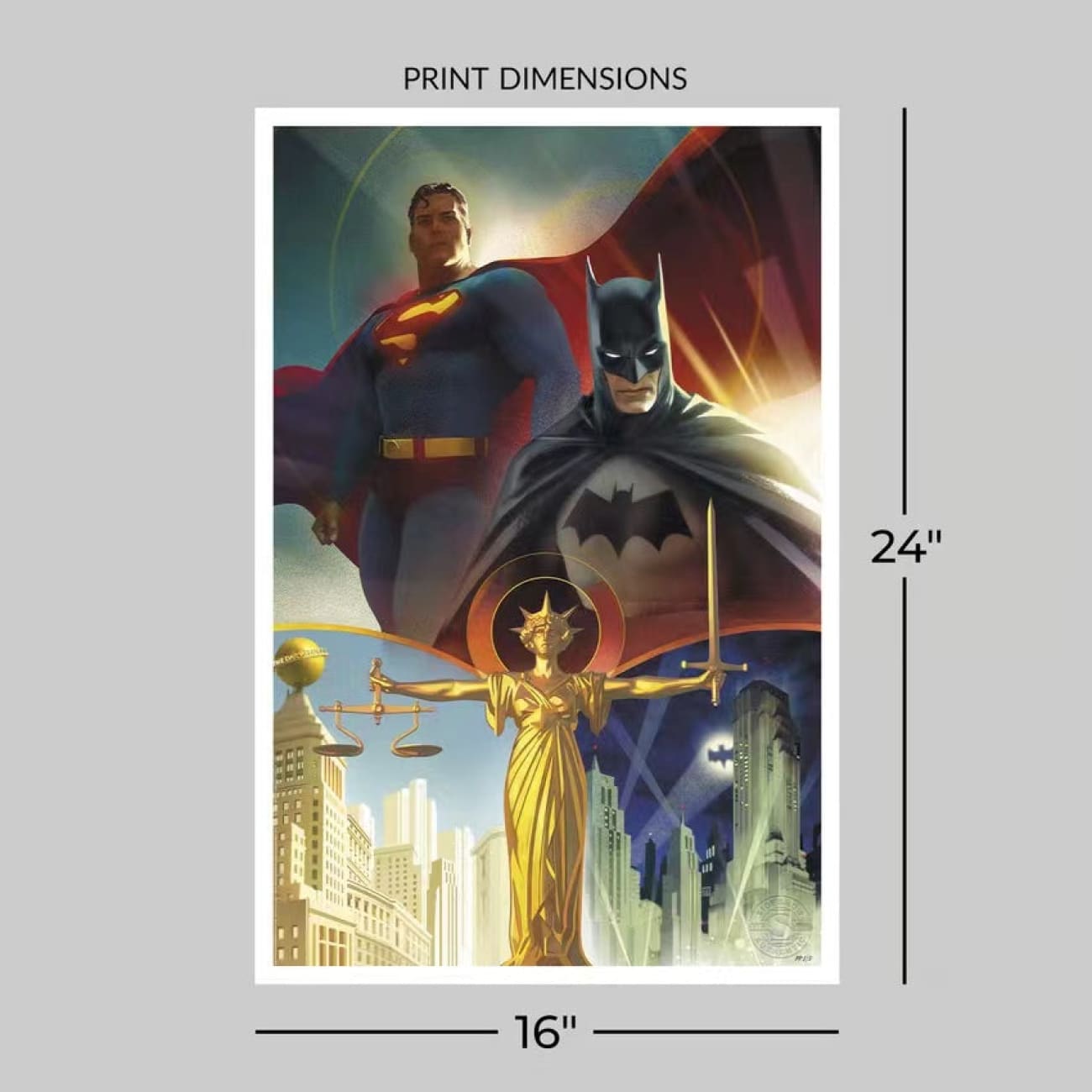 Sideshow - Batman & Superman: World’s Finest Unframed Poster [502296U]