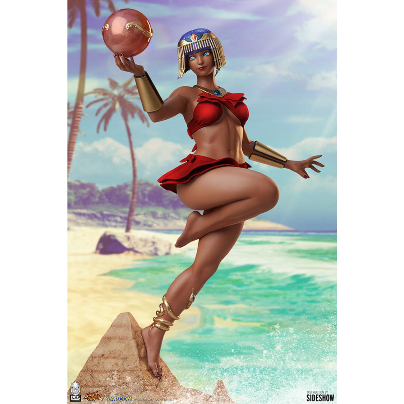 Sideshow Studio - Menat Statue 1/4 scale [White/ Red]