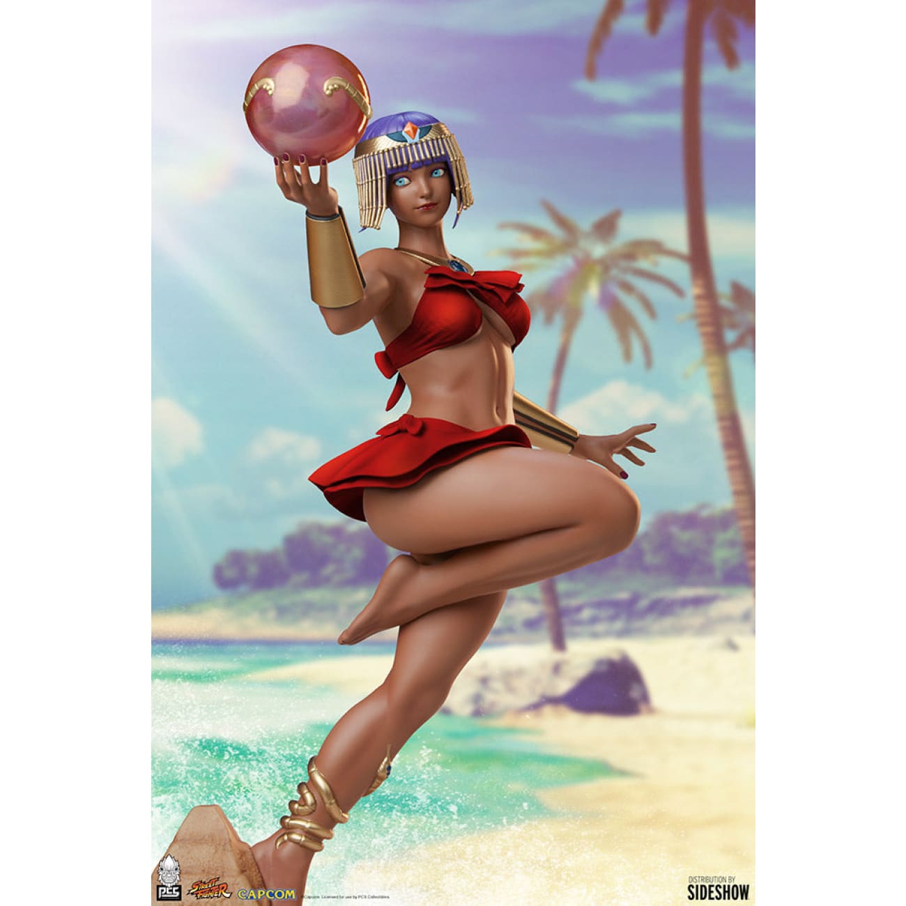 Sideshow Studio - Menat Statue 1/4 scale [White/ Red]