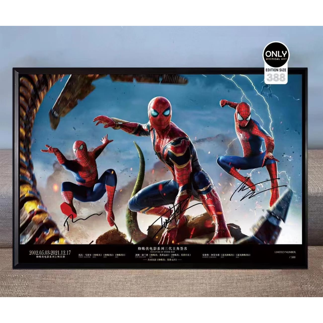 Signature Art  - Spiderman poster Frame
