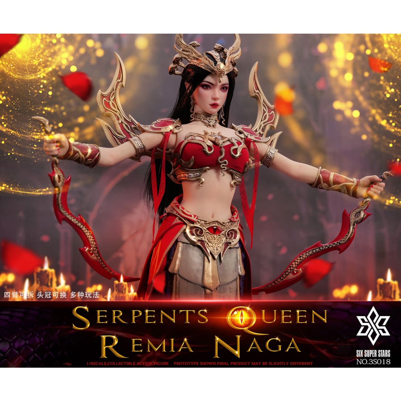 Six Super Stars x 3STOYS - Serpent Queen Remia Naga 3S018