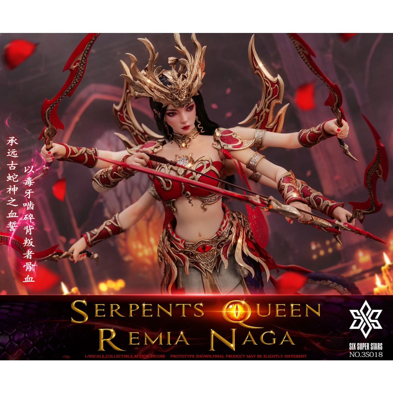 Six Super Stars x 3STOYS - Serpent Queen Remia Naga 3S018
