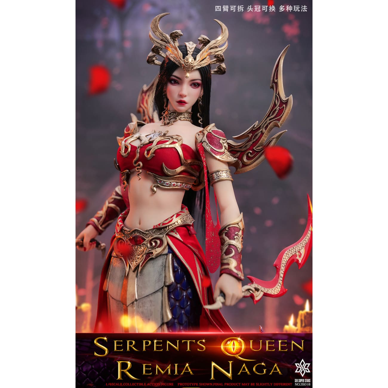 Six Super Stars x 3STOYS - Serpent Queen Remia Naga 3S018