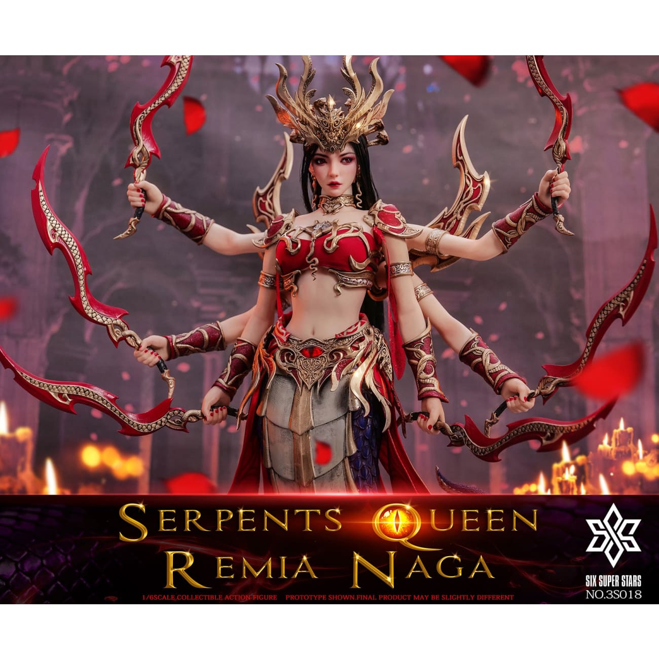 Six Super Stars x 3STOYS - Serpent Queen Remia Naga 3S018