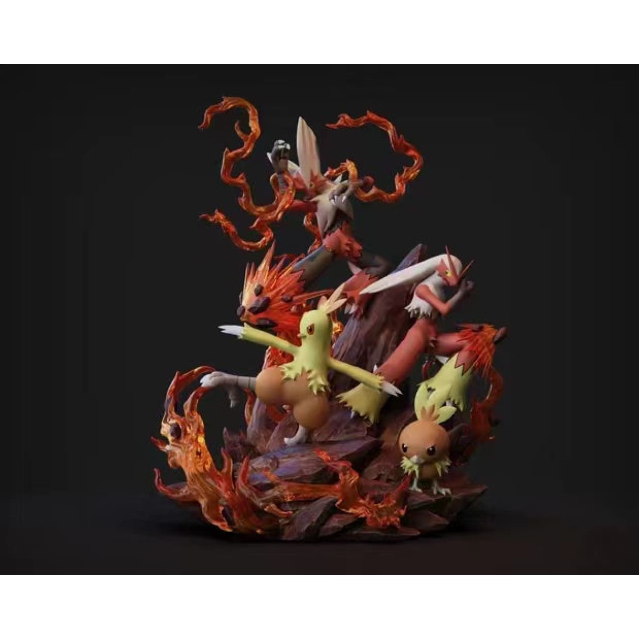 Sky Top Studio - Combusken / Torchic evolution 