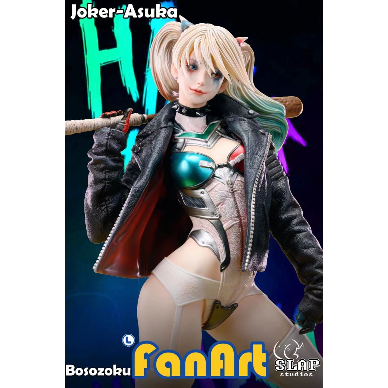 Slap Studio x Fanart - Asuka Langley Soryu / Harley Quinn [Cast Off][3 Variants]