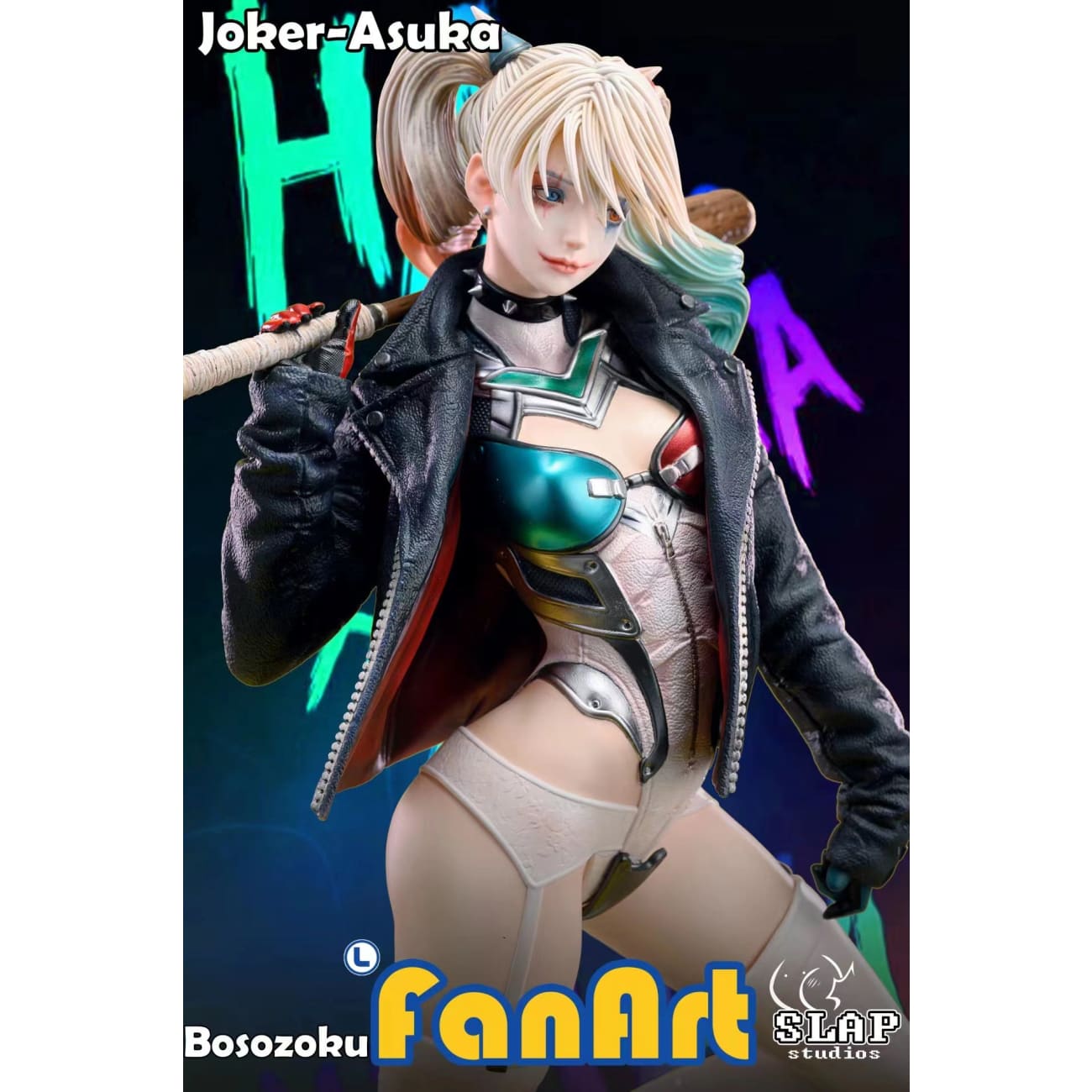 Slap Studio x Fanart - Asuka Langley Soryu / Harley Quinn [Cast Off][3 Variants]