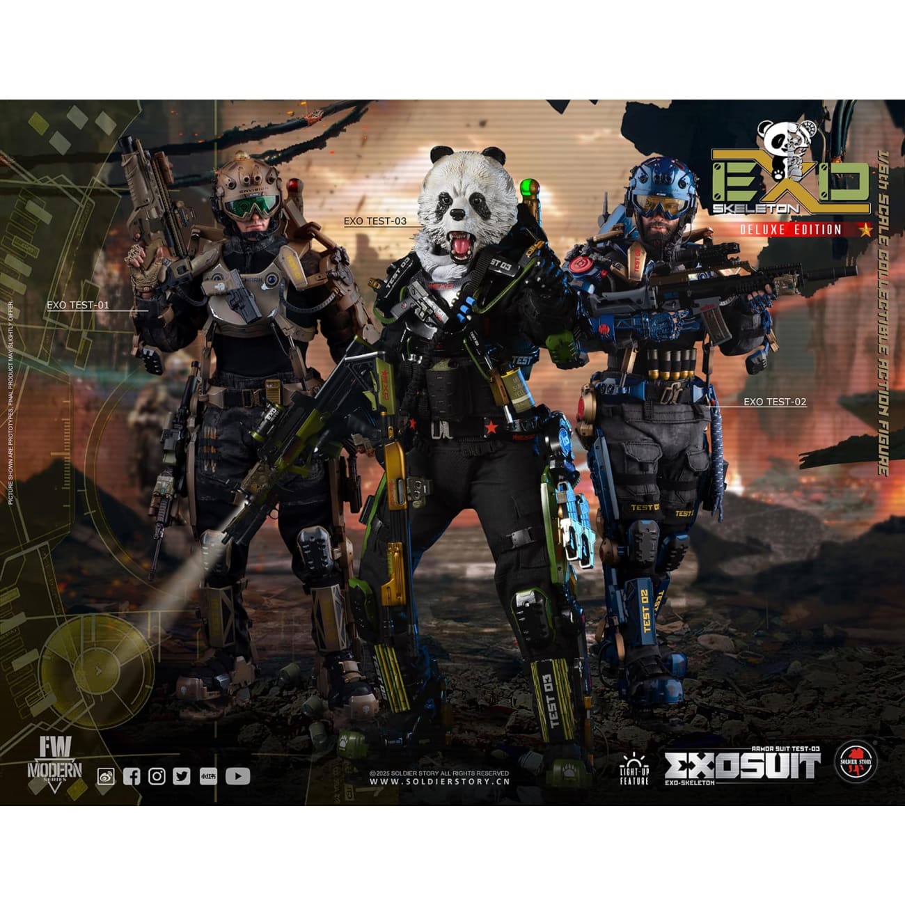Soldier Story Studio - EXO-Skeleton Armor Suit Test 03  Panda Division [2 Variants]