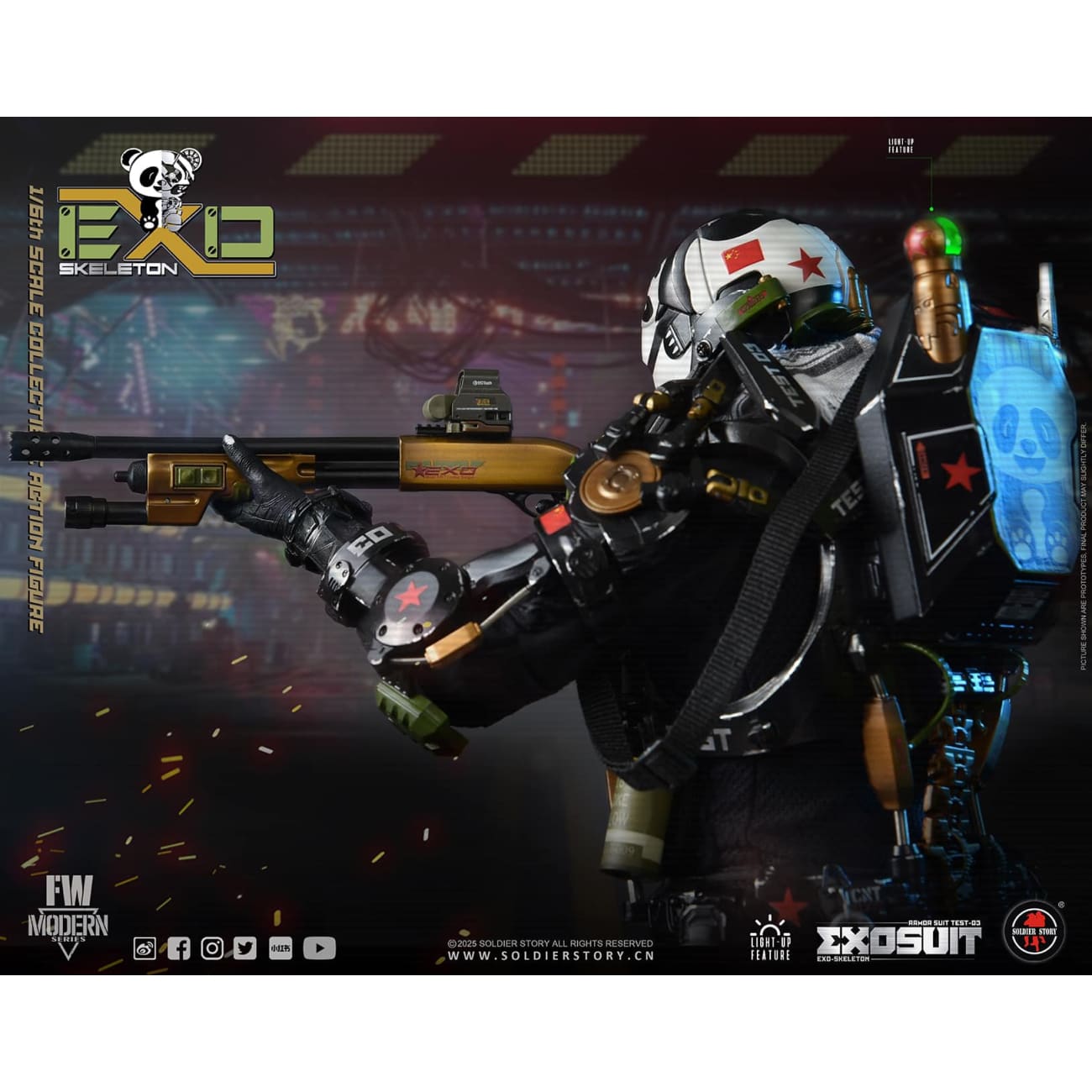 Soldier Story Studio - EXO-Skeleton Armor Suit Test 03  Panda Division [2 Variants]
