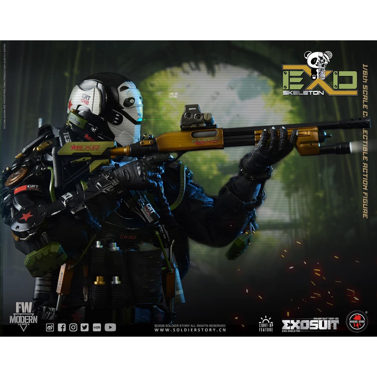 Soldier Story Studio - EXO-Skeleton Armor Suit Test 03  Panda Division [2 Variants]