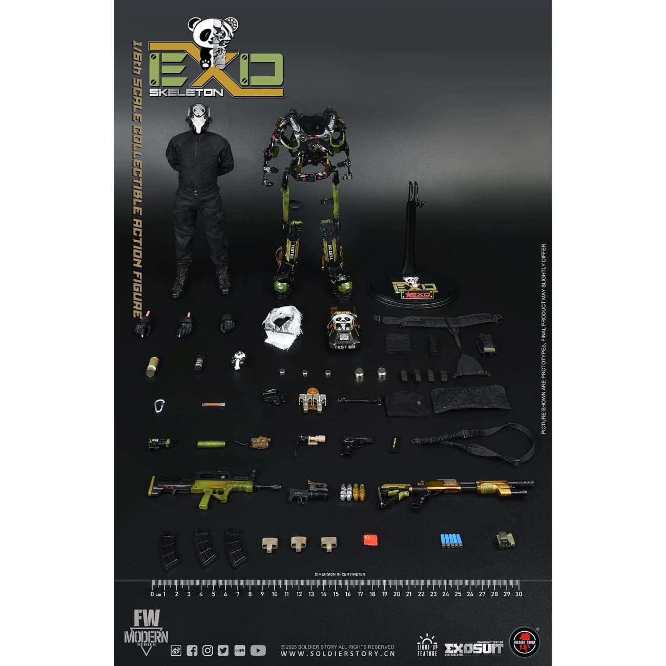 Soldier Story Studio - EXO-Skeleton Armor Suit Test 03  Panda Division [2 Variants]