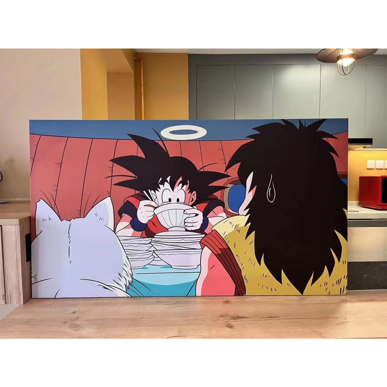Son Goku Eatting poster canvas
