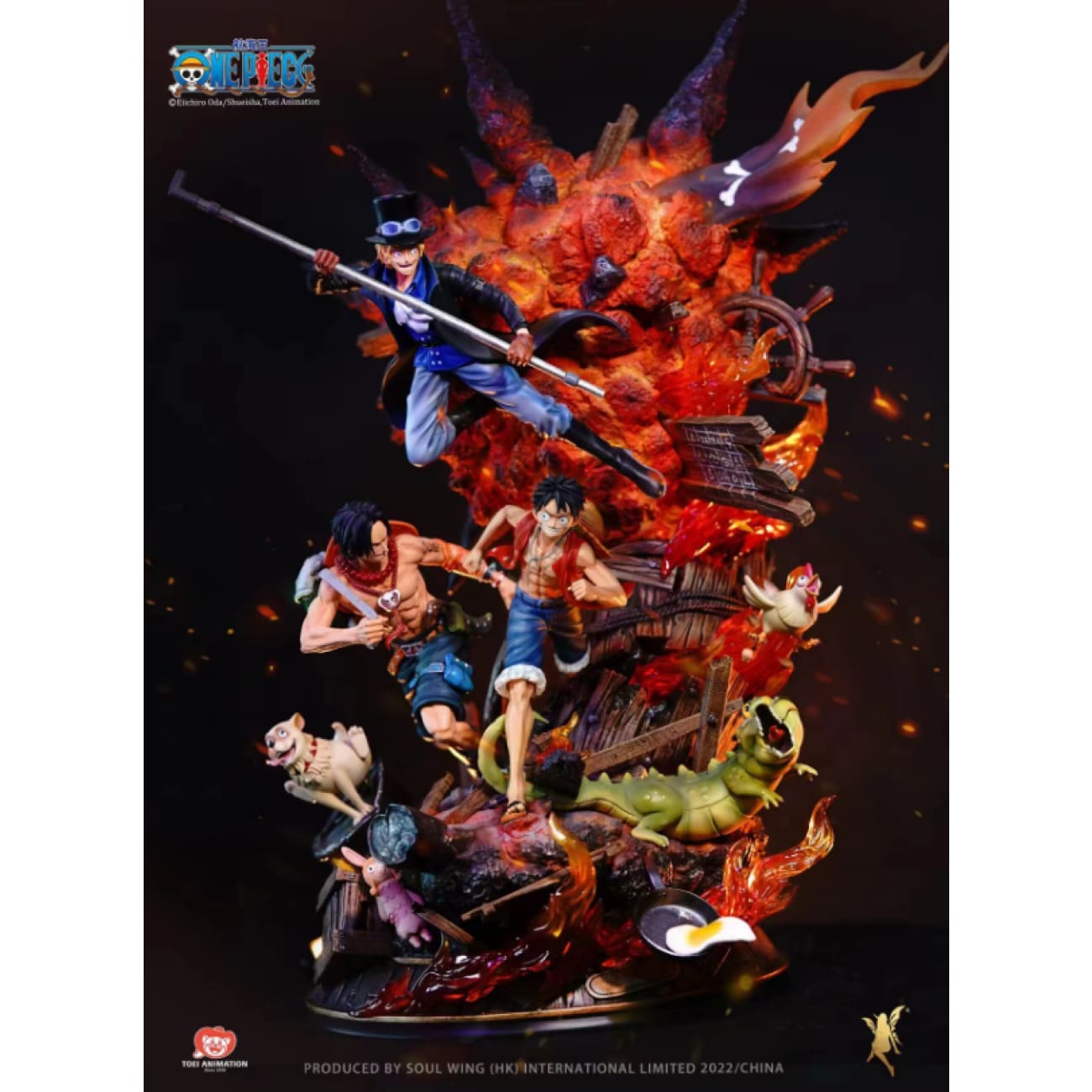 Soul Wing Studio - Portgas D Ace, Monkey D Luffy & Sabo [Licensed]
