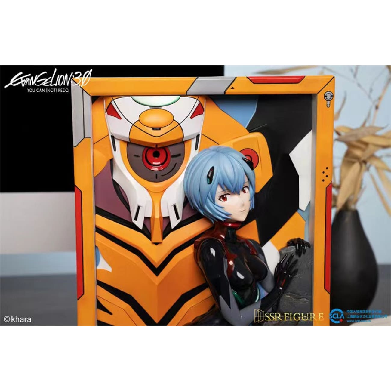 SSR Figure x Infinity Studio - Battle Suit Ver Rei Ayanami 3D Art Frame