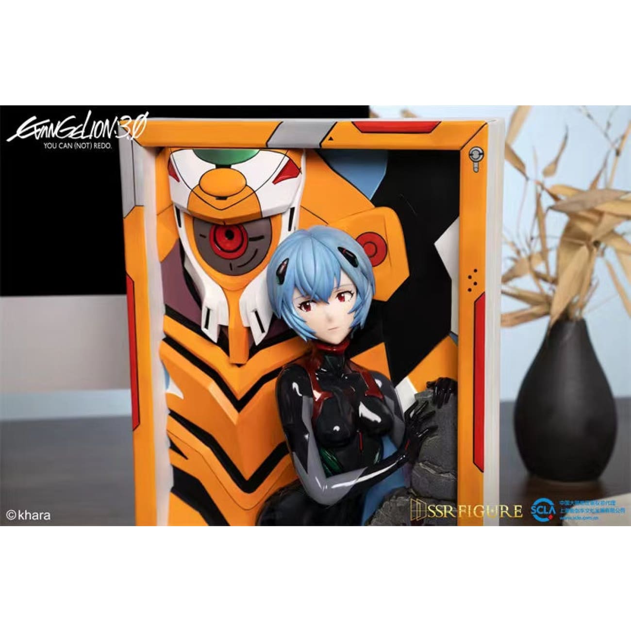 SSR Figure x Infinity Studio - Battle Suit Ver Rei Ayanami 3D Art Frame
