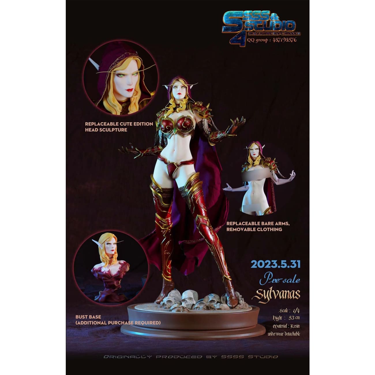 SSSS Studio / Sexy Sweet Soft Smooth Studio - Sylvanas Windrunner [Cast Off][4 Variants]