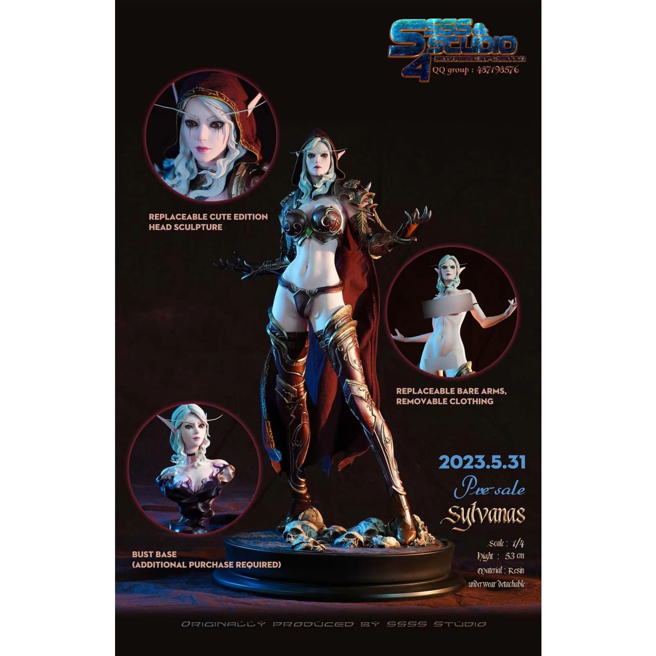 SSSS Studio / Sexy Sweet Soft Smooth Studio - Sylvanas Windrunner [Cast Off][4 Variants]