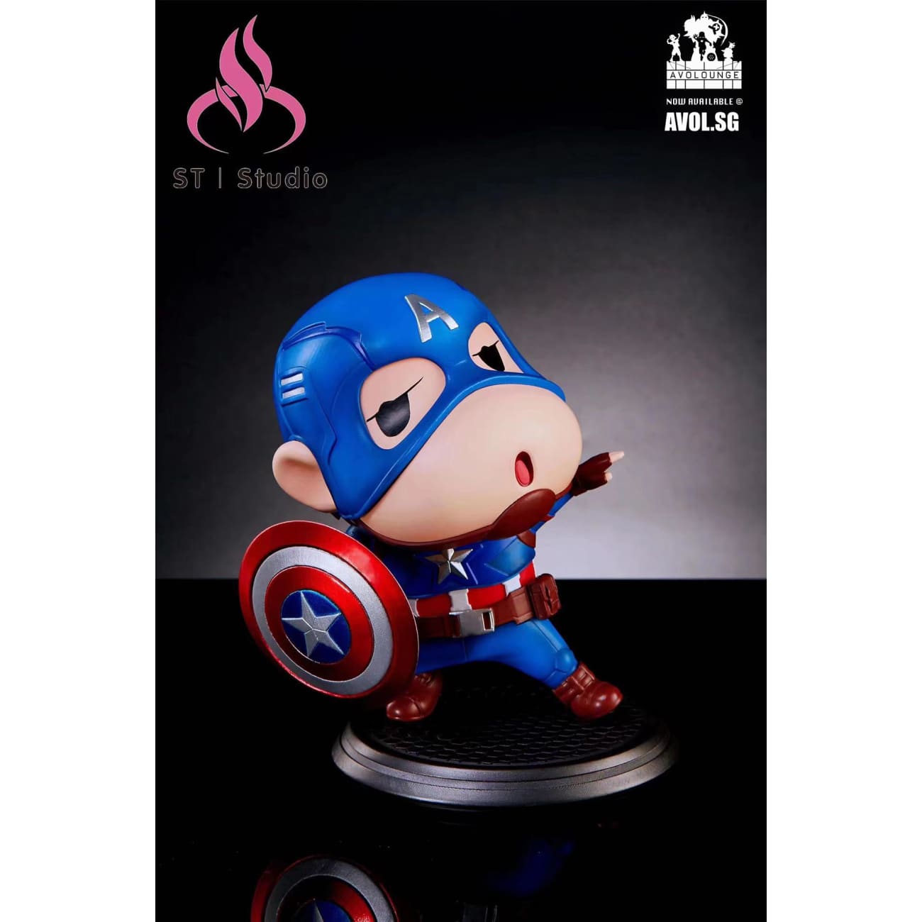 ST Studio - Crayon Shin Chan cosplay Captain American