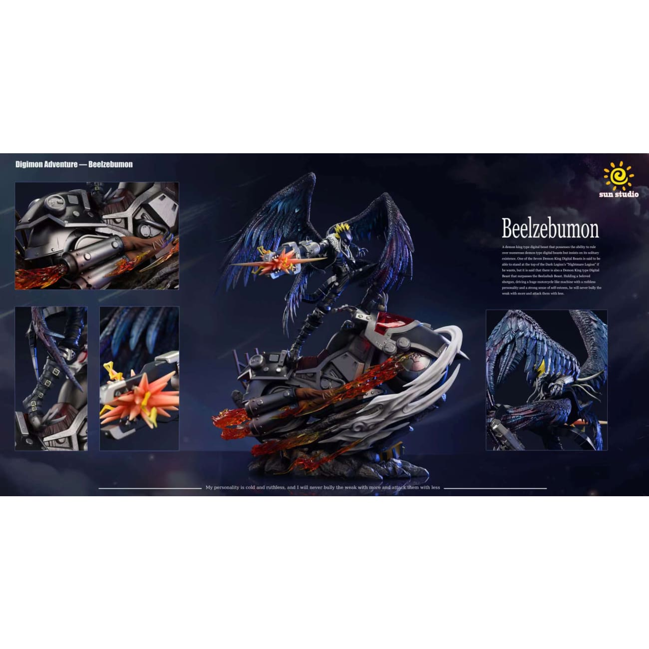 Sun Studio - Beelzebumon Blast Mode & Motorcycle [2 Variants]