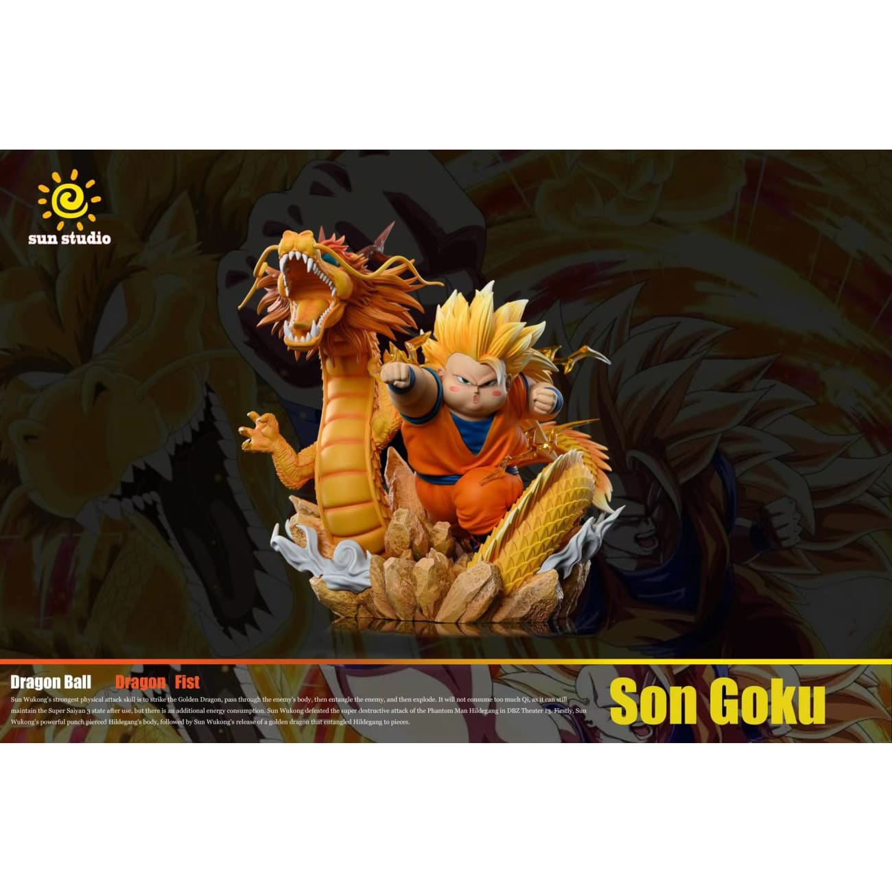 Sun Studio - Fatty SS3 Son Goku Dragon Fist [Standard Version / Gold Version]