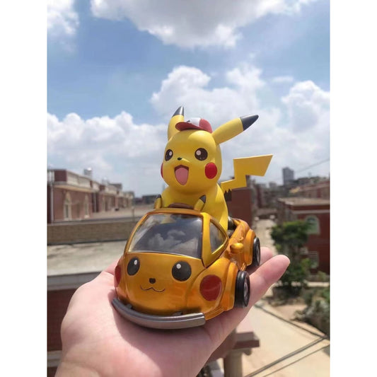 Sun Studio - Pikachu with Pikachu Car [Electroplating Gold Version]