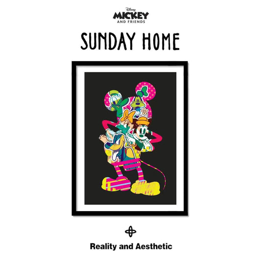 Sunday Home - Mickey Mouse Collage / Stay Positive